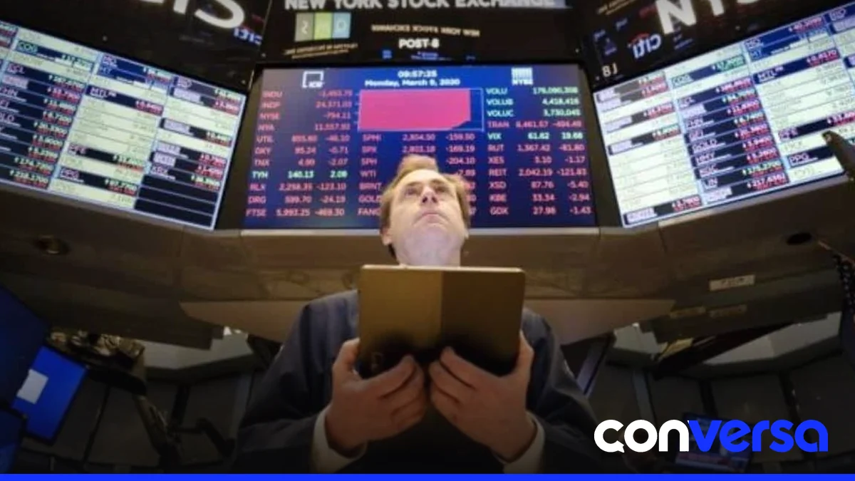 Imagen de la bolsa de valores de Wall Street.