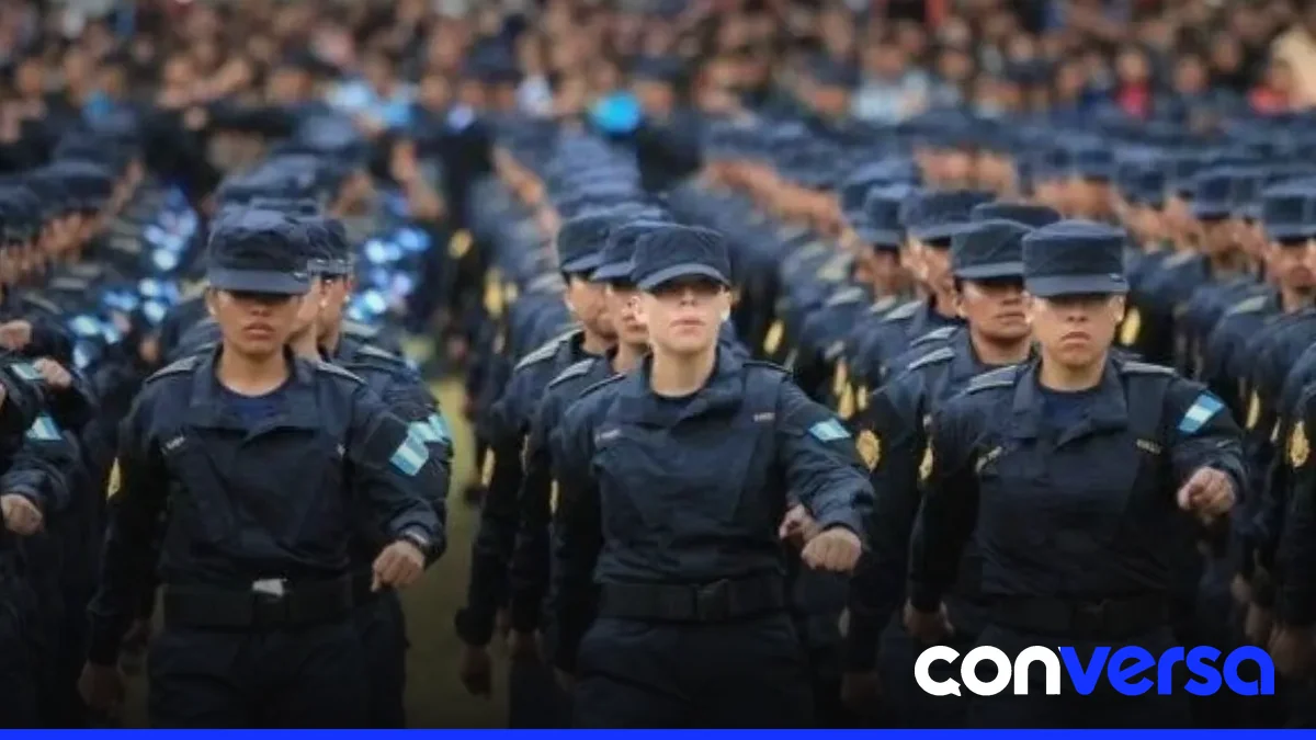 Fotografía de la Policía Nacional Civil de Guatemala en una operación de seguridad.
