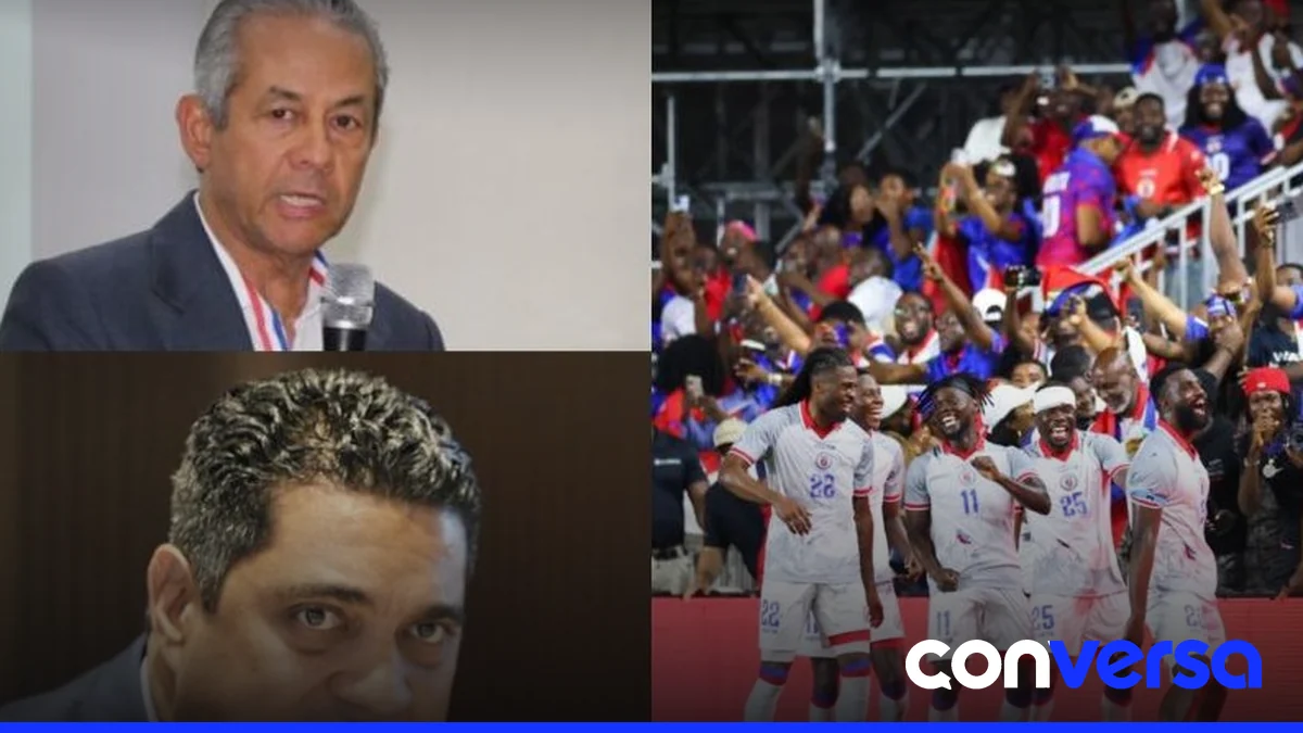 Partido entre República Dominicana y Haití en el Estadio Olímpico Félix Sánchez.