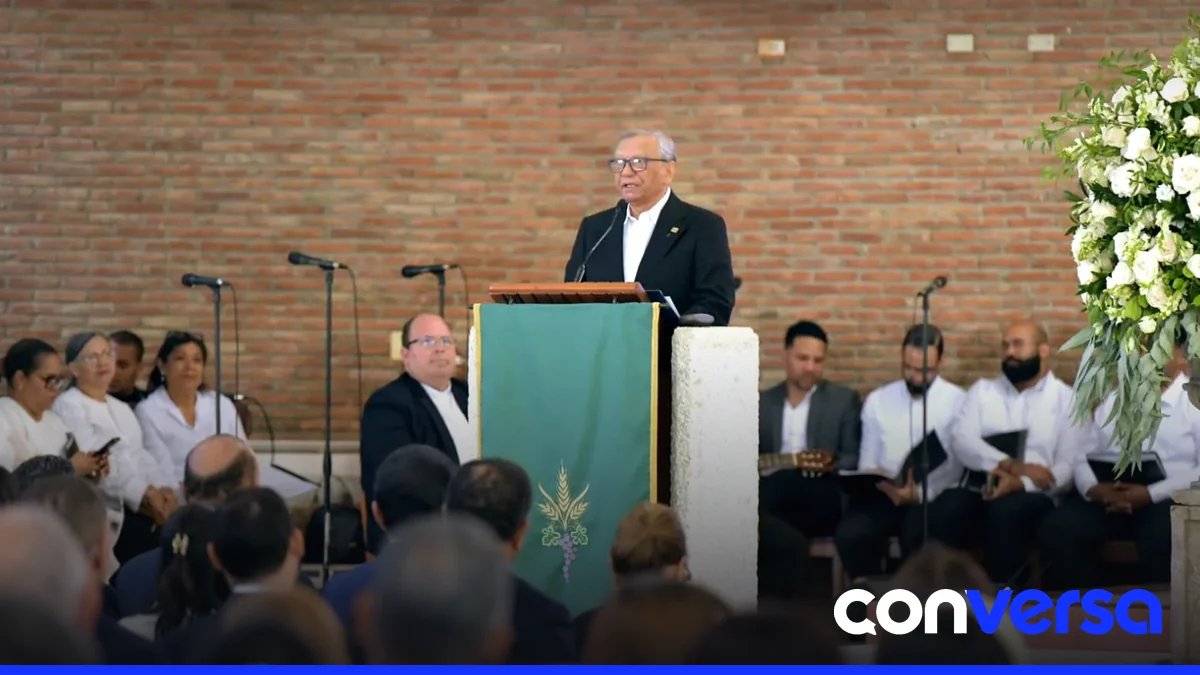 Imagen de la eucaristía de acción de gracias por el aniversario del Banco de Reservas.