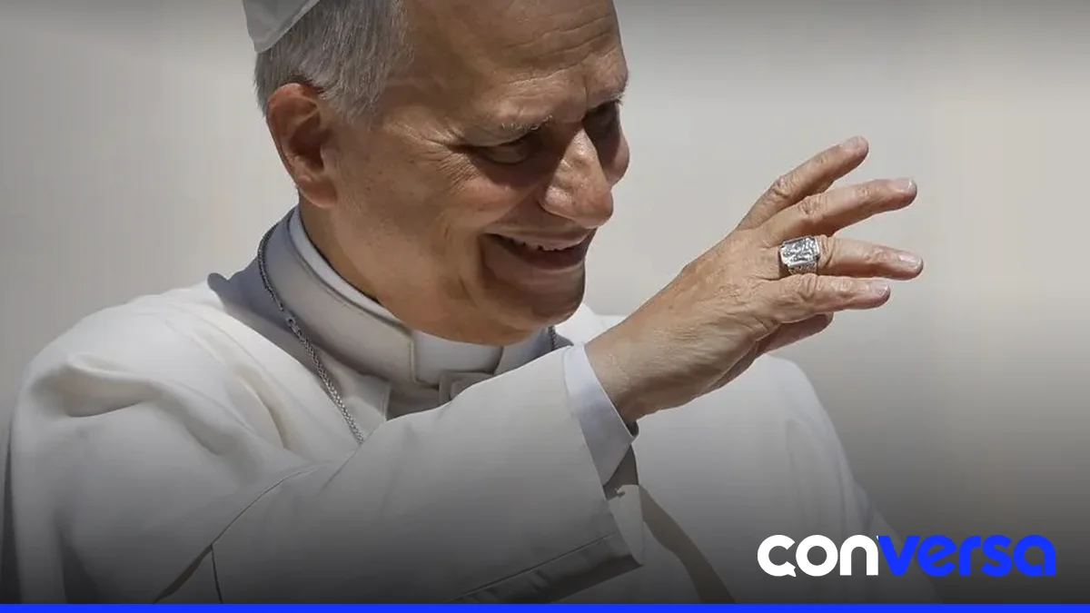 Imagen del Papa León XIV en una ceremonia en el Vaticano.