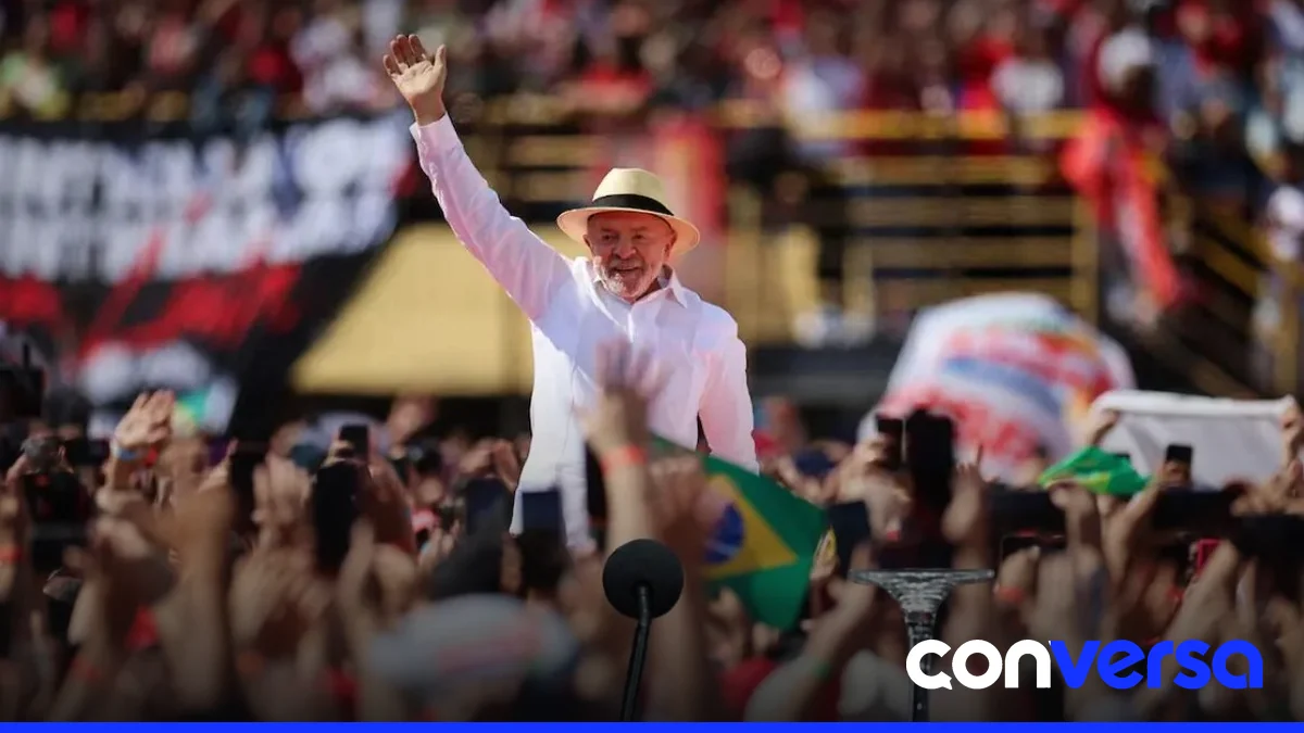Foto del presidente brasileño Luiz Inácio Lula da Silva en un acto público.