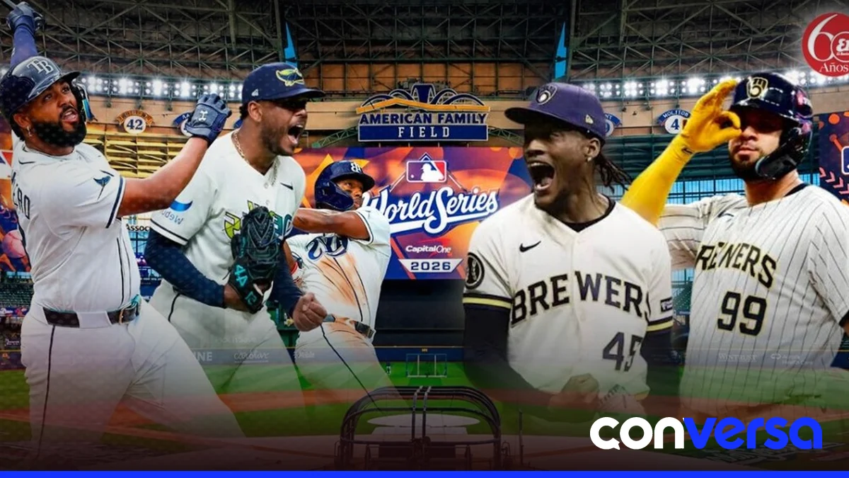 Jugadores dominicanos en acción durante la Serie Mundial de béisbol.