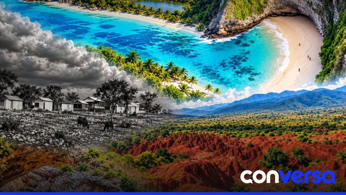 Panorámica de la Bahía de las Águilas en Pedernales, una de las zonas más turísticas de la provincia.