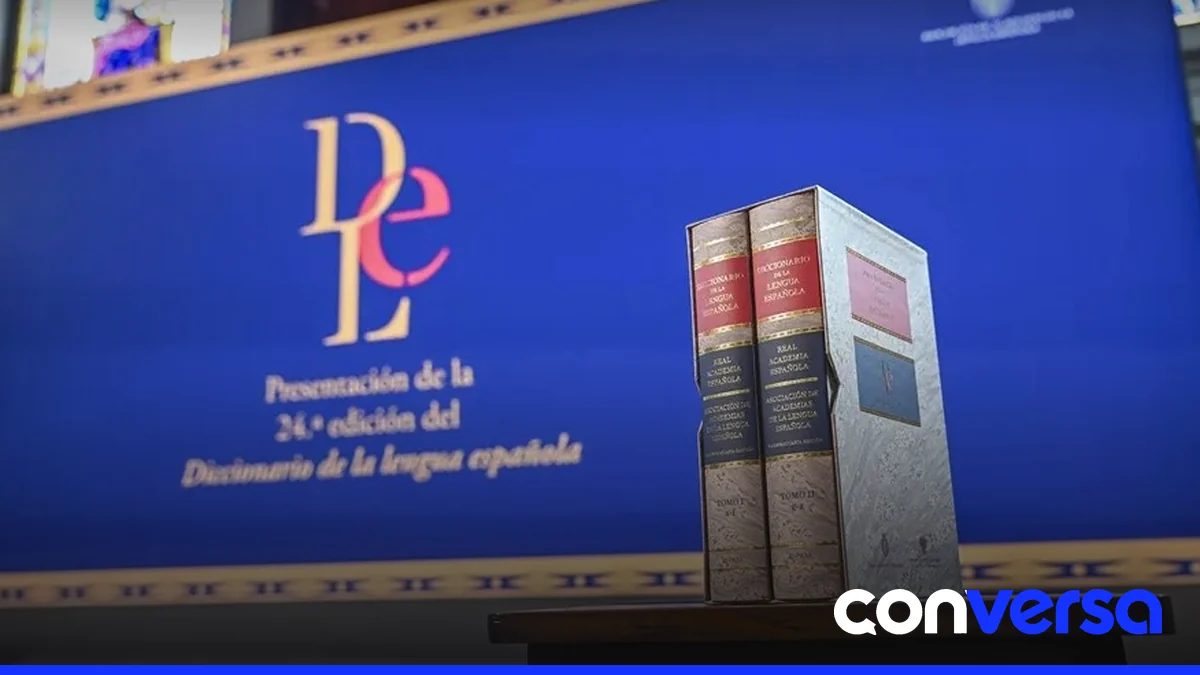 Imagen de la presentación del nuevo diccionario de la lengua española en la sede de la RAE en Madrid.