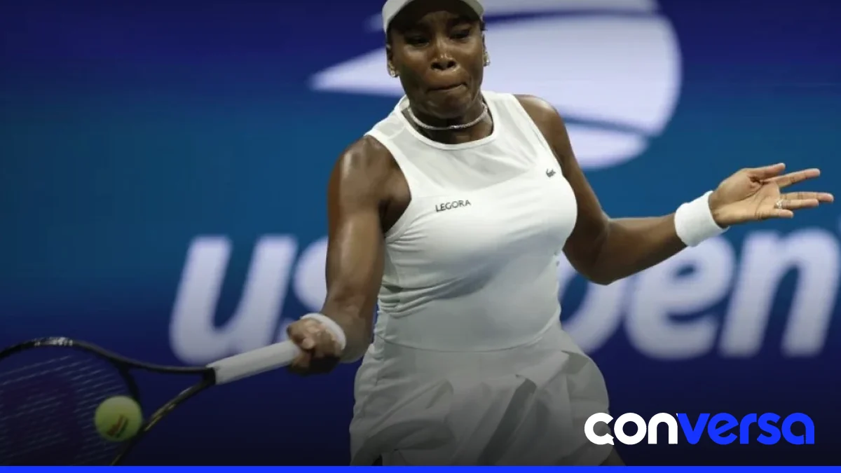 Venus Williams disputa un partido en el Abierto de Guangzhou.