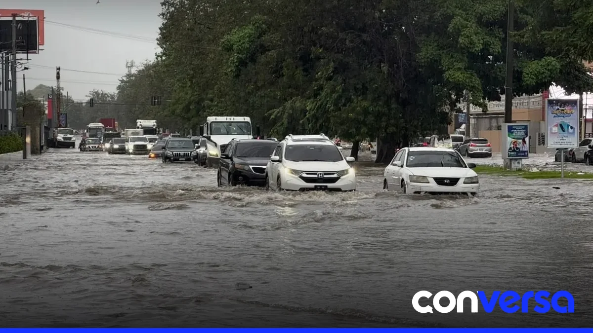 Imagen de una comunidad afectada por las lluvias en el sur del país.