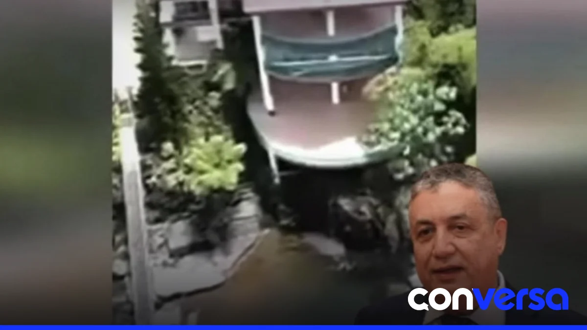 Imagen de la propiedad acusada de construirse sobre el río Zumbador en la comunidad de El Zumbador.