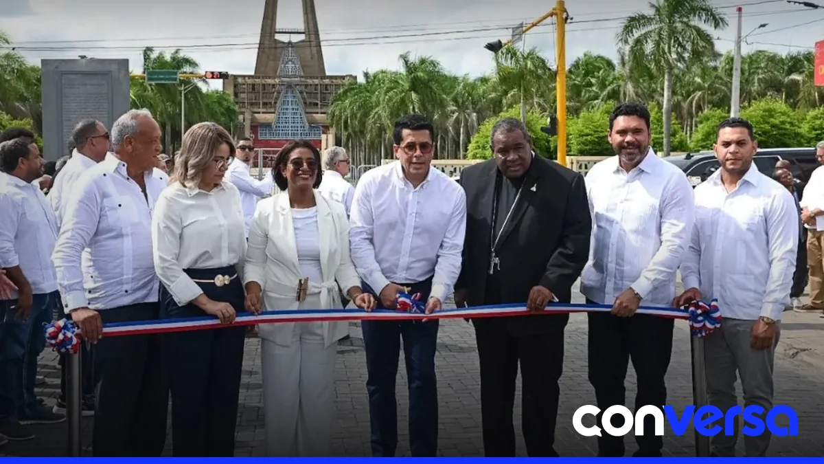 Imagen del entorno de la Basílica Nuestra Señora de La Altagracia en Higüey, tras la entrega de obras públicas.