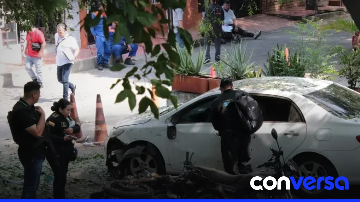 Soldados y policías en la zona de Cúcuta, frontera con Venezuela.