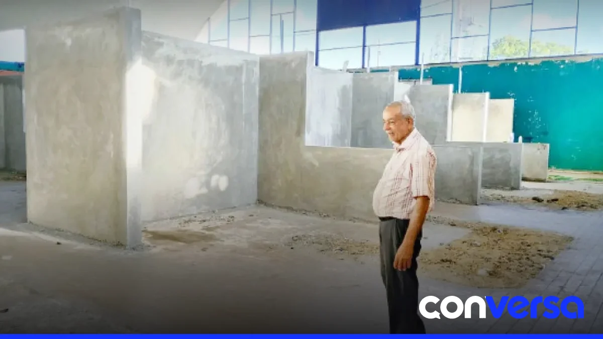 Imagen del mercado central de Pueblo Nuevo, en estado de abandono.