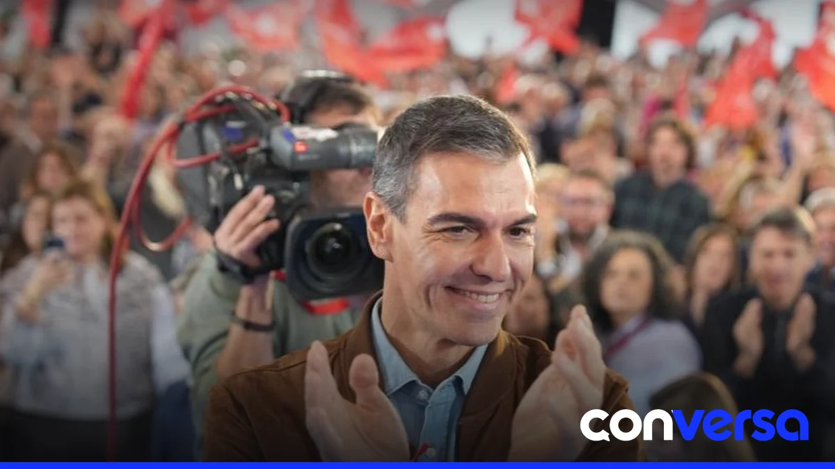 Foto del presidente español Pedro Sánchez en una ceremonia oficial.