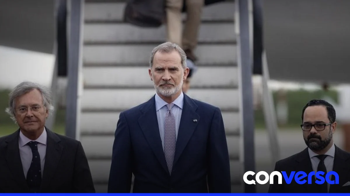 Imagen del rey de España en una ceremonia oficial.