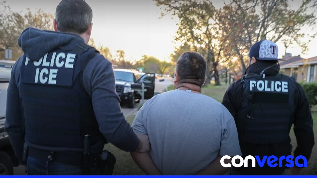 Migrantes en la frontera entre Estados Unidos y México.