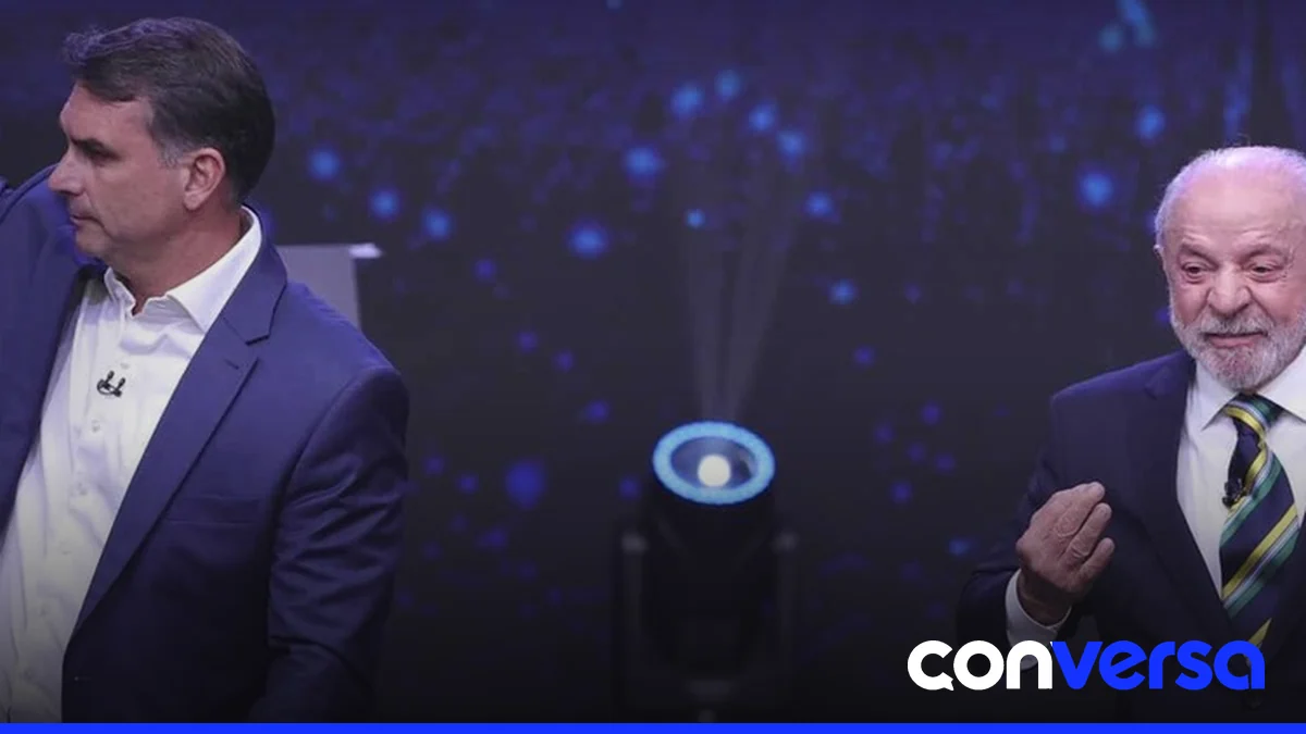 Candidatos brasileños en debate electoral.