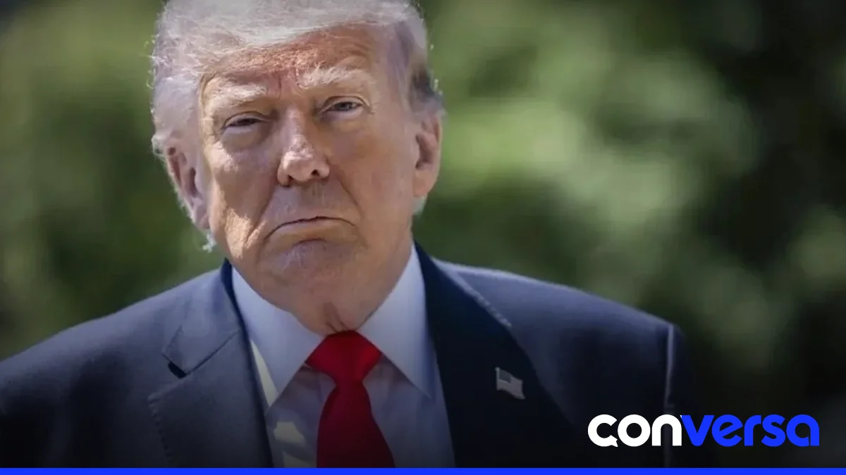Imagen de Donald Trump en una entrevista reciente.