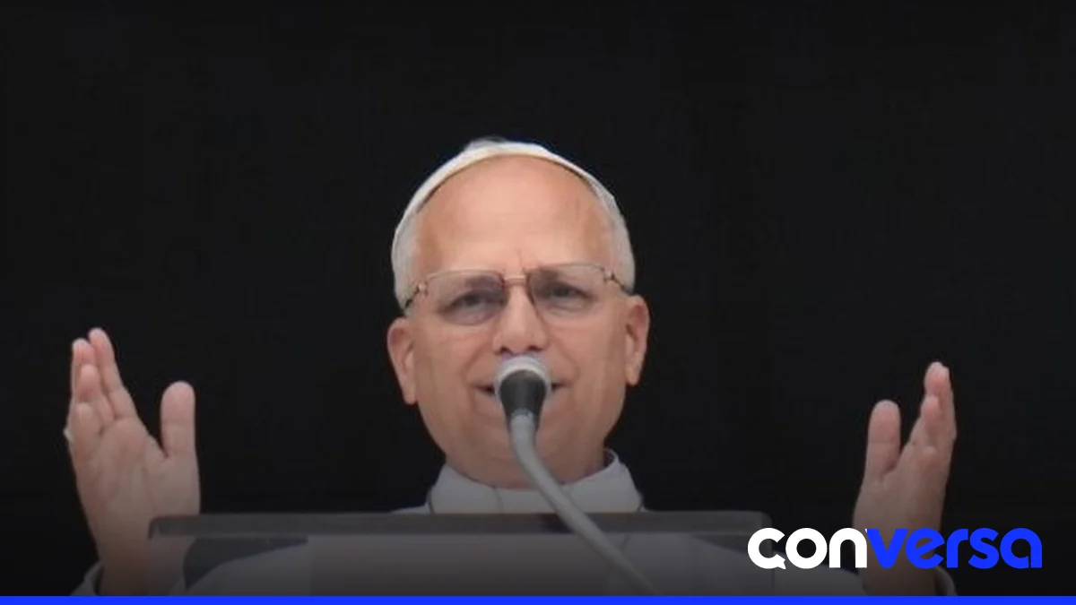 Imagen del papa León XIV en el hospital Gemelli durante su recuperación.