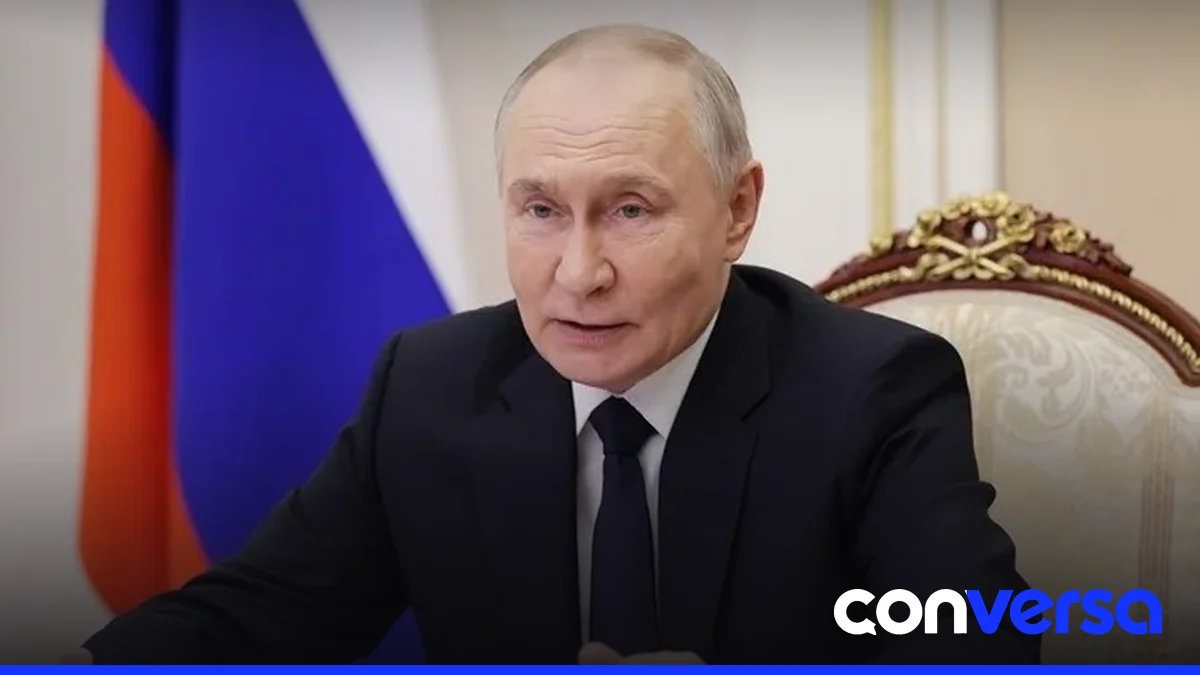 Imagen de archivo mostrando a Vladímir Putin en una reunión oficial.