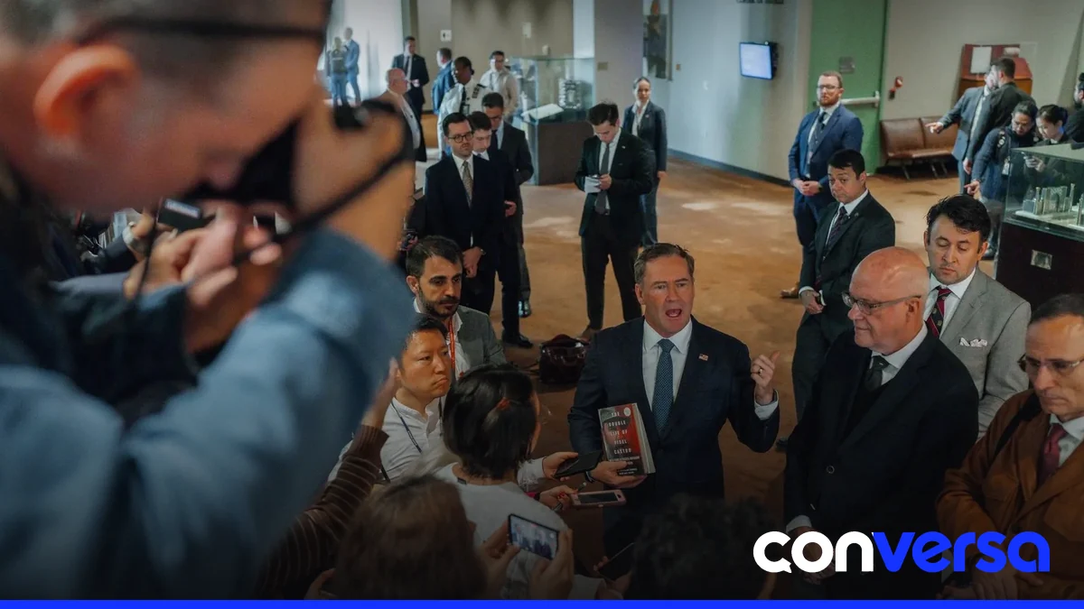 Imagen de la Asamblea General de las Naciones Unidas durante una sesión de debate.