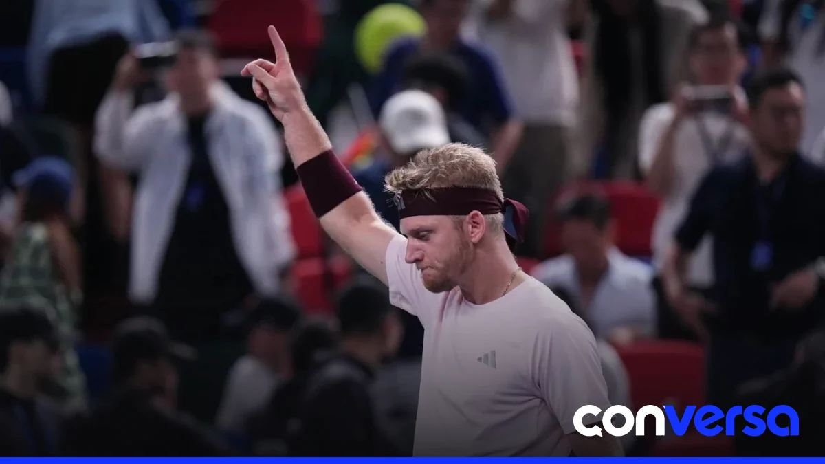 Jugadores de tenis en el Masters de Shanghái.