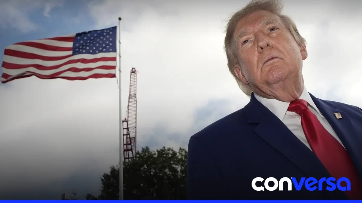 Trump durante un discurso en Kentucky, prometiendo una planta farmacéutica si los republicanos ganan.
